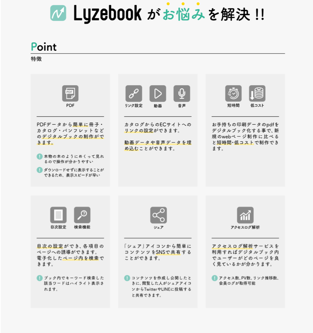 デジタルブック制作サービス「Lyzebook」