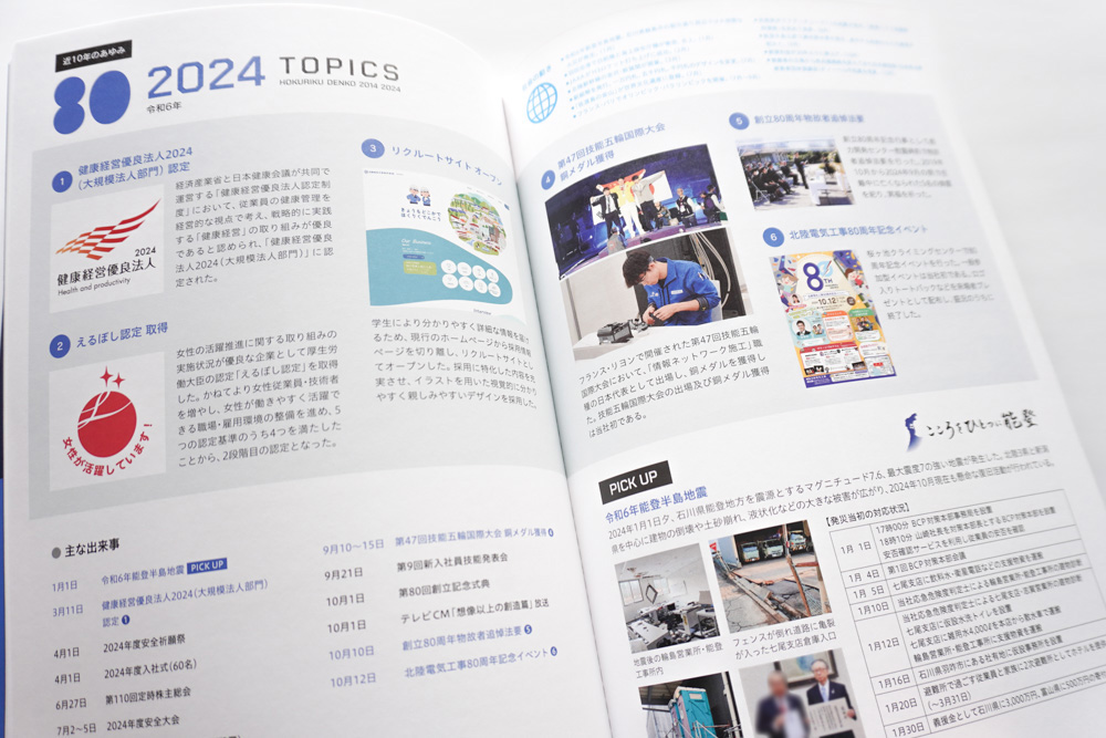 北陸電気工事さま記念誌