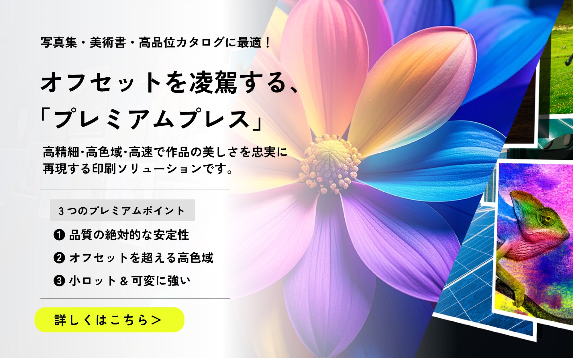 オフセットを凌駕するプレミアムプレス