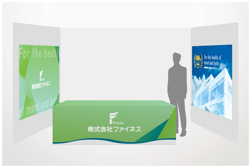 株式会社ファイネス 様　採用ブース装飾