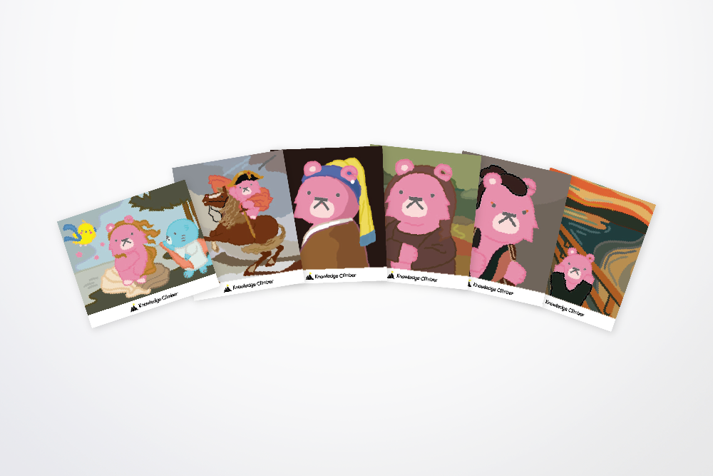 能登印刷株式会社 ナレクマちゃん名画ステッカー